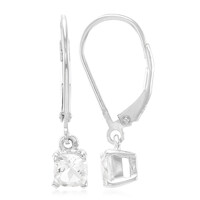 Goshenite Silver Earrings