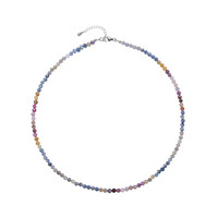 Tanzanian Ruby Silver Necklace