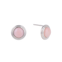 Angelskin Opal Silver Earrings