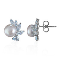 Freshwater pearl Silver Earrings (TPC)