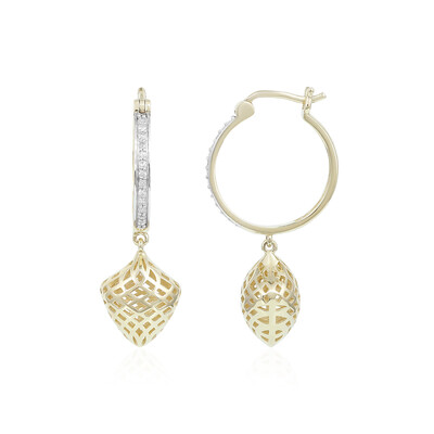 9K I1 (I) Diamond Gold Earrings (Ornaments by de Melo)