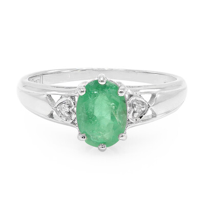 Bahia Emerald Silver Ring