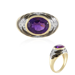 Amethyst Silver Ring (Adela Silber)