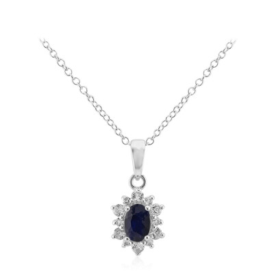 Madagascar Blue Sapphire Silver Necklace
