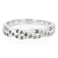 Fancy Diamond Silver Ring
