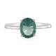 Green Fluorite Silver Ring