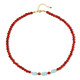 Red Onyx Silver Necklace