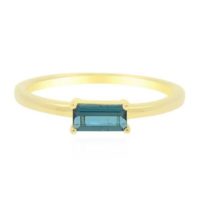 9K Brazilian Indicolite Gold Ring