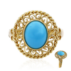 10K Arizona Turquoise Gold Ring