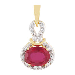 Madagascar Ruby Silver Pendant