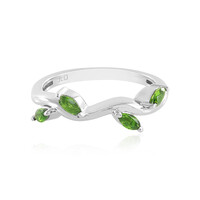 Russian Diopside Silver Ring