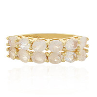 Rainbow Moonstone Silver Ring