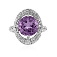Rose de France Amethyst Silver Ring