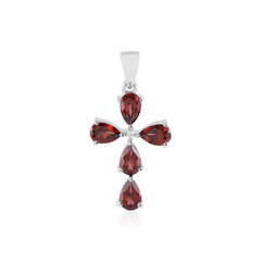 Mozambique Garnet Silver Pendant