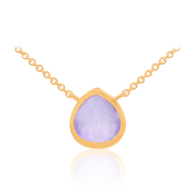Lavender Jade Silver Necklace