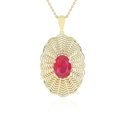 9K Madagascar Ruby Gold Necklace (Ornaments by de Melo)