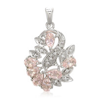Pink Cuprian Tourmaline Silver Pendant