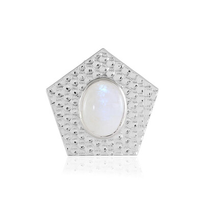 Rainbow Moonstone Silver Pendant (MONOSONO COLLECTION)