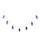 Zambian Amethyst Silver Necklace (de Melo)