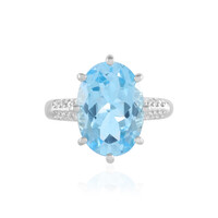 Sky Blue Topaz Silver Ring