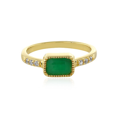 Zambian Emerald Silver Ring