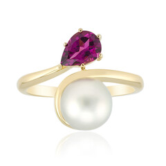 9K White South Sea Pearl Gold Ring (Michelle Albala)