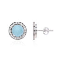 Larimar Silver Earrings