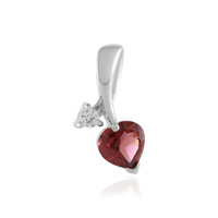 Mozambique Garnet Silver Pendant