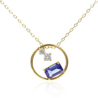 14K AAA Tanzanite Gold Necklace (CIRARI)