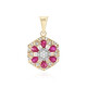 14K Mozambique Ruby Gold Pendant (D'vyere)