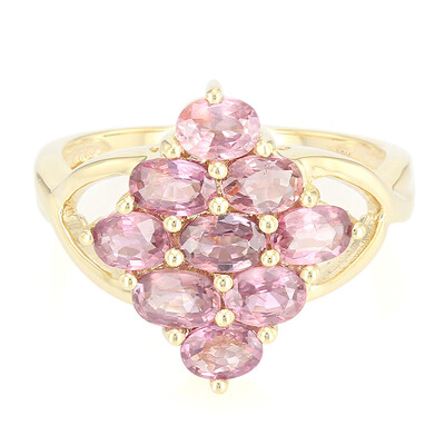 18K Unheated Padparadscha Sapphire Gold Ring (AMAYANI)