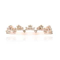 9K SI1 Argyle Rose De France Diamond Gold Ring