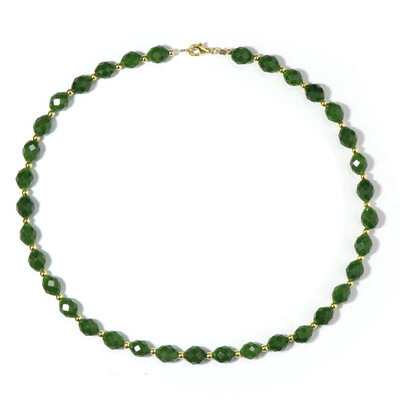 Green Quartz Silver Necklace