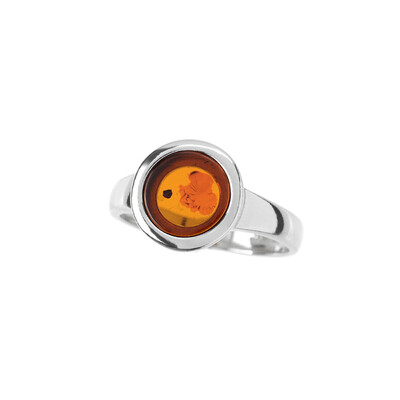 Baltic Amber Silver Ring (dagen)