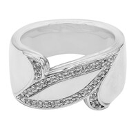 White Topaz Silver Ring
