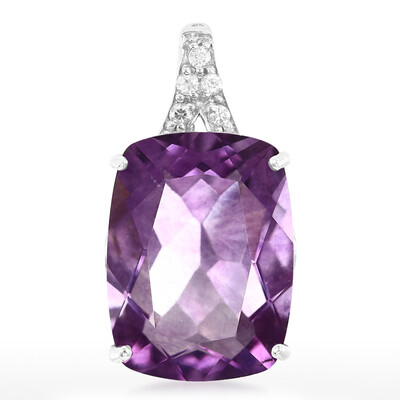 Spanish Pink Fluorite Silver Pendant