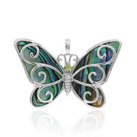 Abalone Shell Silver Pendant