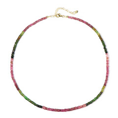 Pink Tourmaline Silver Necklace