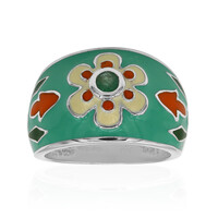 Brazilian Emerald Silver Ring (TPC)