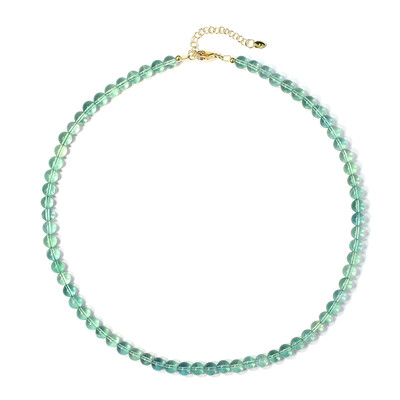 Green Fluorite Silver Necklace
