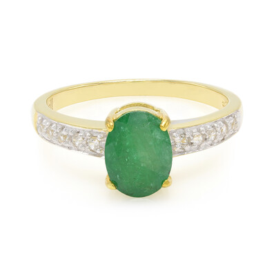 Bahia Emerald Silver Ring