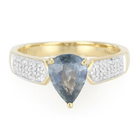 18K Unheated Sapphire Gold Ring (AMAYANI)