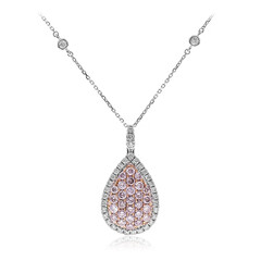 14K I1 Pink Diamond Gold Necklace (CIRARI)