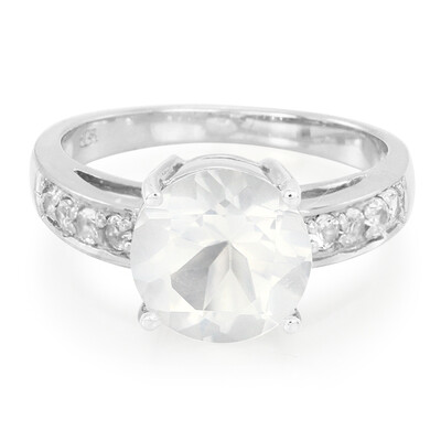 Ice Moon Quartz Silver Ring
