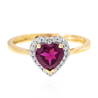 9K Rhodolite Gold Ring
