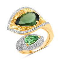 14K Green Tourmaline Gold Ring (SUHANA)