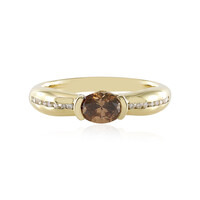 14K SI2 Brown Diamond Gold Ring (de Melo)