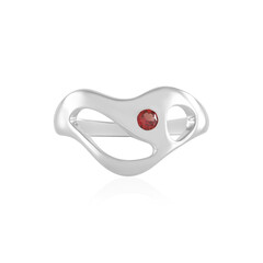 Tanzanian Ruby Silver Ring