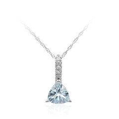 10K AAA Brazilian Aquamarine Gold Necklace