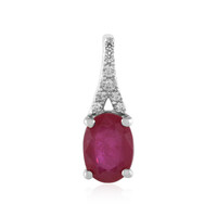 Bemainty Ruby Silver Pendant